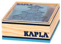 Kapla byggstavar, Ljusblå, 40 st