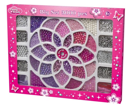Fancy Bead, Stort Pärlset, 3000 st