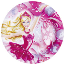 Barbie, Tallrik 23 cm, 8 st