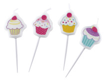 Cupcake, Små figurljus, 4 st