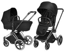 Cybex Priam 2016, Duovagn, Chrome chassi/Trekking, Happy Black, Paket