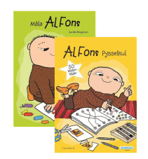 Alfons Åberg, Målarbok och pysselbok med klistermärken, 48+24 sidor