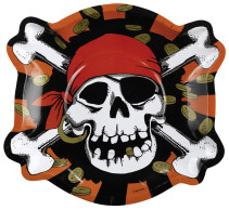 Jolly Roger, Figurformad Tallrik, 6 st