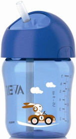 Philips Avent, Magic, Sugrörsmugg, Blå, 260 ml