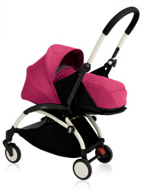 BABYZEN, Liggvagn, YOYO+, Vit/Rosa