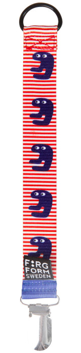 Färg & Form, SKUMMIS, Napphållare, Blå/röd randig