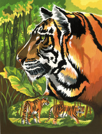 Måla enligt numret, Tiger