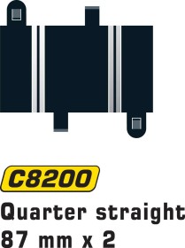 Scalextric Sport, Quarter Straight 2×87 mm