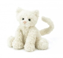 Jellycat, Fuddlewuddle Vit Kattunge 31 cm