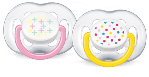 Philips Avent, Napp, Sensitive, 6-18M, 2-pack, Rosa/Gul