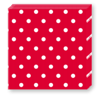 Servetter 33×33 cm, Röd, 20 st