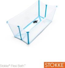 Stokke, Flexi Bath, Transparent inkl. Badstöd för nyfödd, Paket