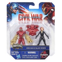 Marvel Avengers, Iron Man and Black Widow, 6 cm