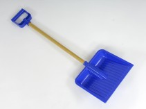 Plasto, Snöspade Träskaft blå, 67 cm