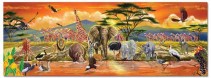 Melissa & Doug, Stort golvpussel, safari, 100 bitar