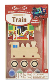 Melissa & Doug, Dekorera ditt egna tåg i trä