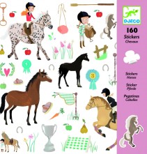 Djeco, Klistermärken Hästar 160 st