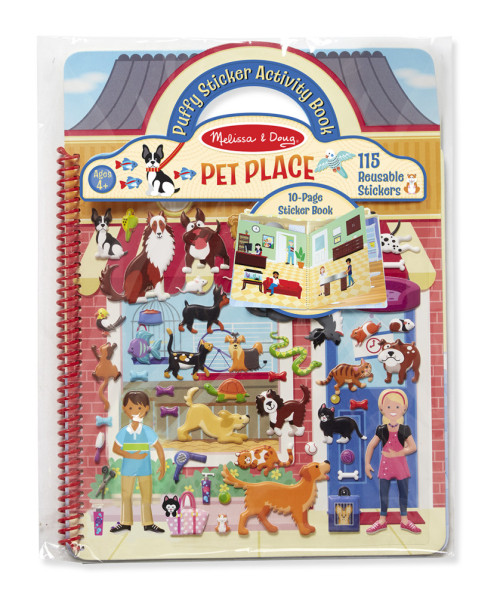 Melissa & Doug, Återanvändbara tjocka stickers, Djur i hemmet