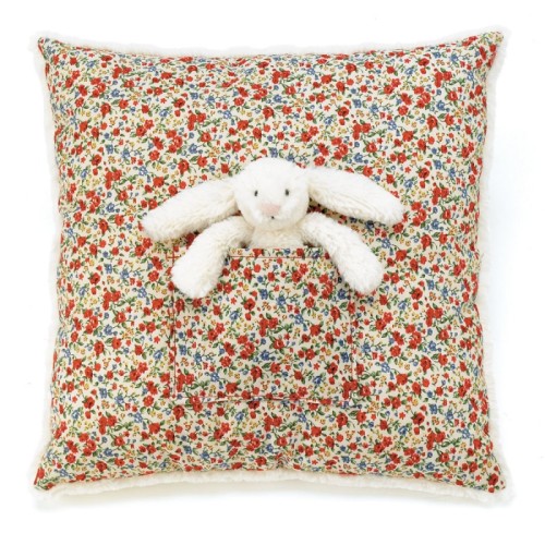 Jellycat, Blossom Bashful Vit Kanin Kudde 27×27 cm