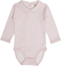 Hust & Claire, Body m. krage, Ull, Soft Rose