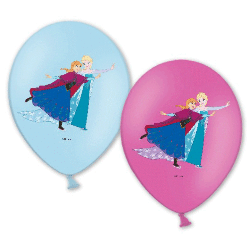 Frozen, Ballong med flerfärgstryck, 27 cm, 6 st