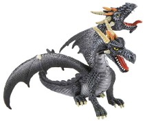 Bullyland, Drake Tvåhövdad, Svart 13 cm
