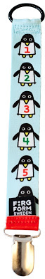 Färg & Form, Penguin Pals, Napphållare, 24 cm, Blå