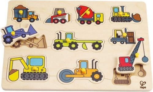 Hape, Pussel arbetsfordon 10 bitar