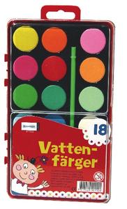 Vattenfärger 18 st.