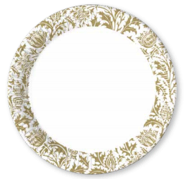 Royal Flowers, Tallrik 23 cm, 8 st