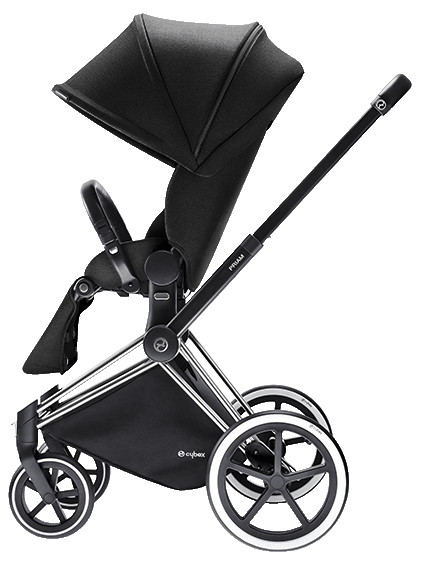 Cybex Priam 2016, Sittvagn, Chrome chassi/Trekking, Happy Black, Paket