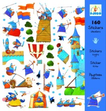 Djeco, Knektar Klistermärken 160 st