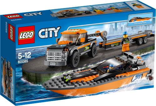 LEGO City Great Vehicles, Fyrhjulsdriven bil med motorbåt
