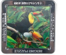 3D Magna Pussel, Papegojor 16 bitar
