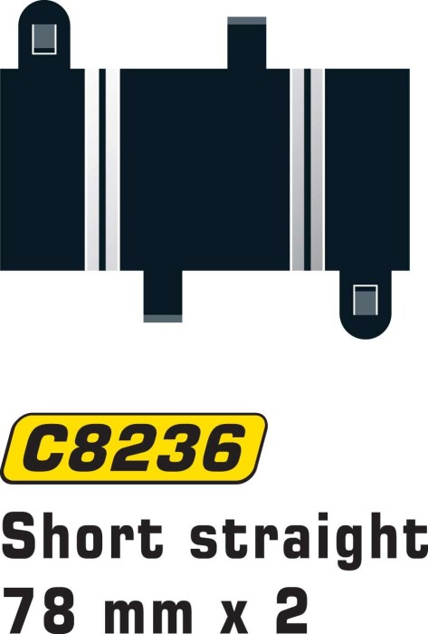 Scalextric Sport, Short Straight 2x78mm