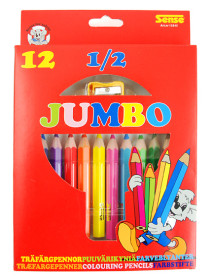 Färgpennor 1/2 Jumbo, 12 st