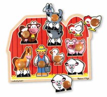 Melissa & Doug, Bondgårds pussel Jumbo, 8st Bitar