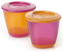 Tommee Tippee, Pop-up burkar, 2-pack, Rosa/Orange