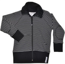 Geggamoja, Zipsweater, Classic, Svart/Vit