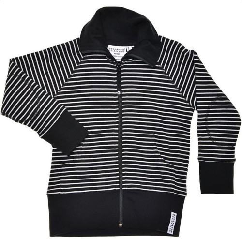Geggamoja, Zipsweater, Classic, Svart/Vit