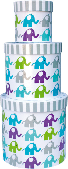 Jabadabado, Askar, 3-pack, Elefant, Blå