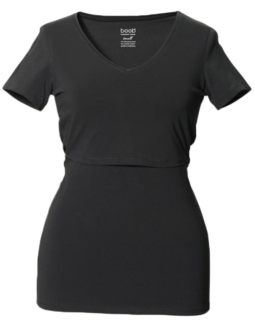Boob, Amningstopp, Classic Top v-neck, Black