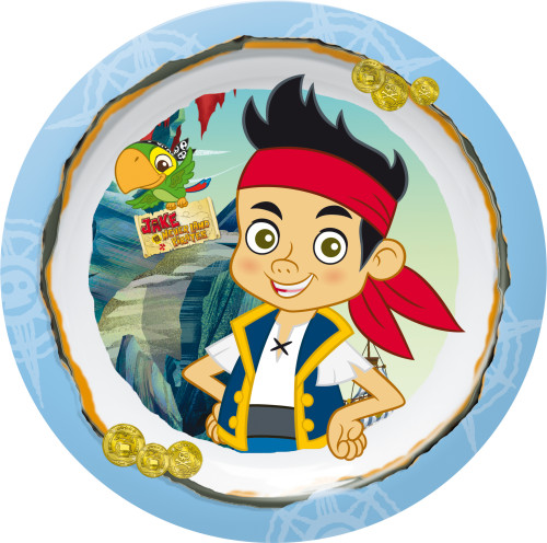 Jake och Piraterna, Flat Tallrik, 22cm