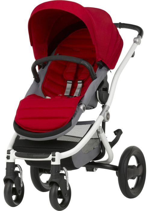 Britax Affinity, 2016, Sittvagn, White/Flame Red, Paket