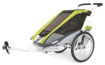 Thule, Chariot/Cougar 2, Multivagn för 2 barn, Avocado