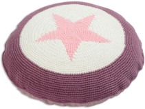 Smallstuff, Kudde, Virkad, 40 cm, Star Rose
