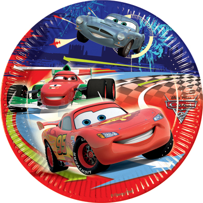 Disney Cars, Tallrik 23 cm, 8 st