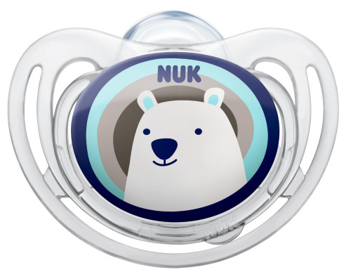 NUK, First Choice, Napp strl 2, Silikon, 1-pack, Freestyle, Isbjörn