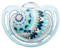 NUK, First Choice, Napp strl 2, Silikon, 1-pack, Freestyle, Zickzack mönster