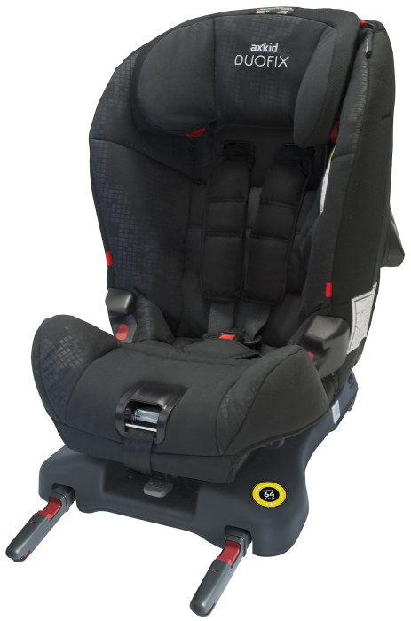 Axkid, Bilbarnstol, Duofix, ISOfix, 9-25 kg, Svart Tetris